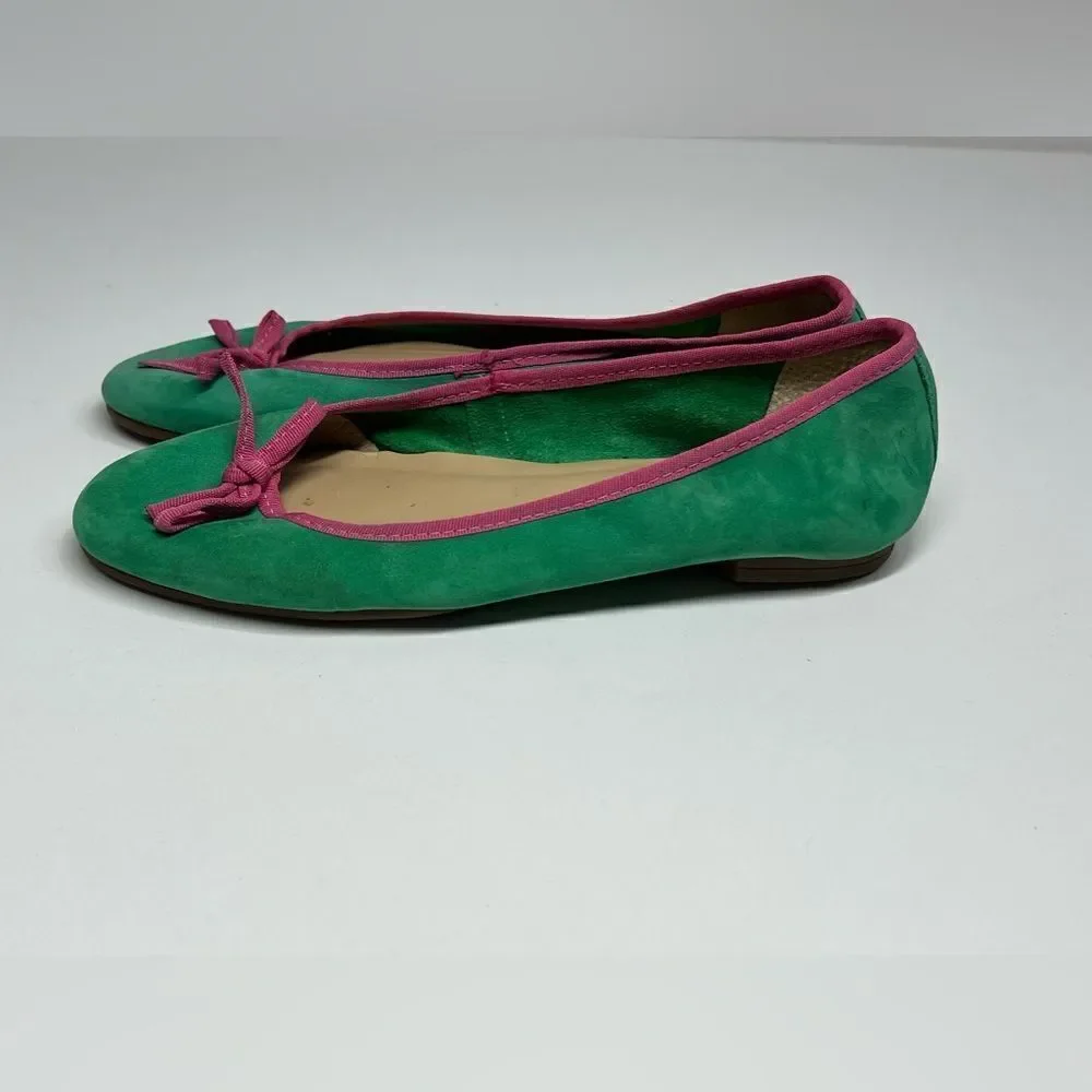 Lanidor Bohemian Suede Flat Ballet  Size 36 EU/ 6 US Made in Brazil